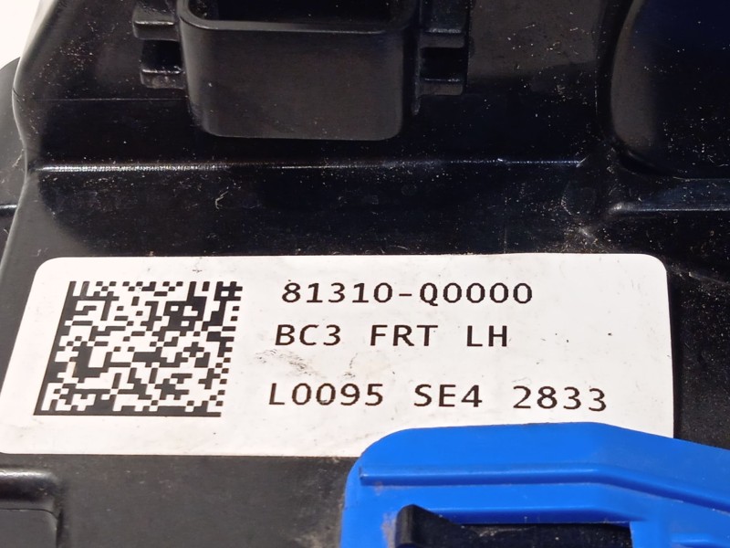 Recambio de cerradura puerta delantera izquierda para hyundai bayon (bc3) 1.2 mpi referencia OEM IAM 81310Q0000  