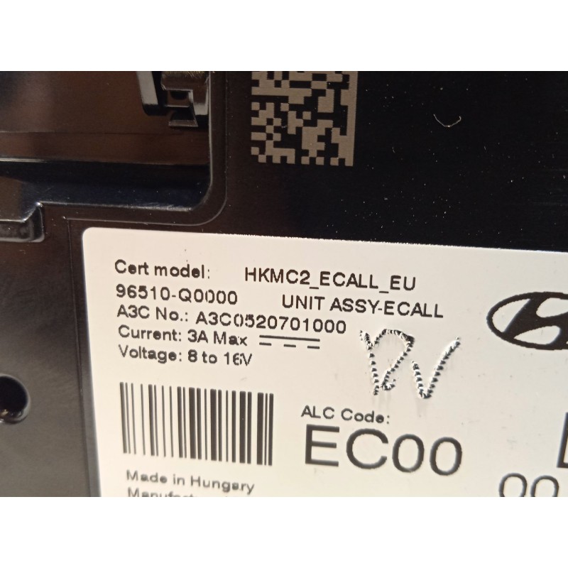 Recambio de modulo electronico para hyundai bayon (bc3) 1.2 mpi referencia OEM IAM 96510Q0000  