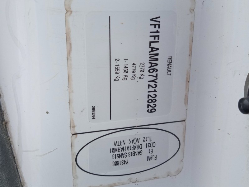 renault trafic ii furgoneta (fl) del año 2007