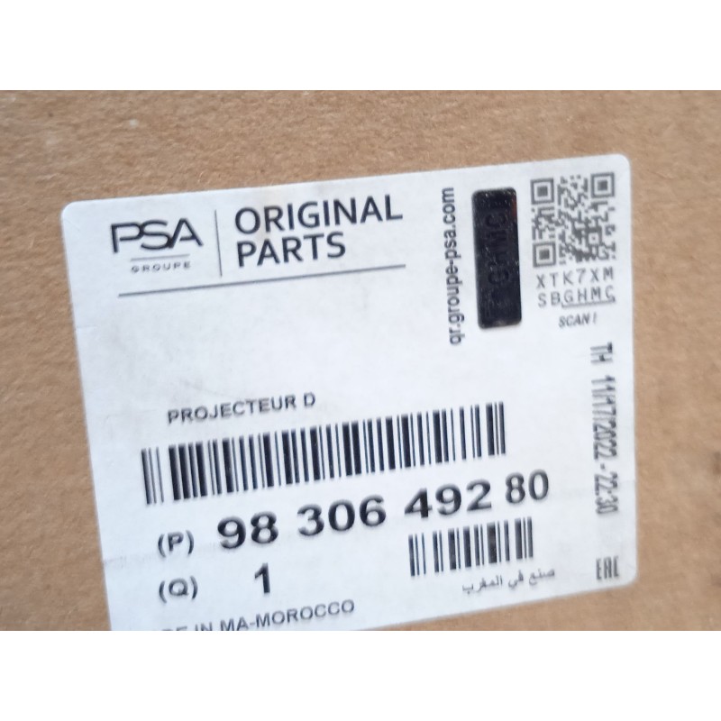 Recambio de faro derecho para citroën c4 iii 1.2 referencia OEM IAM 9830649280  73374698