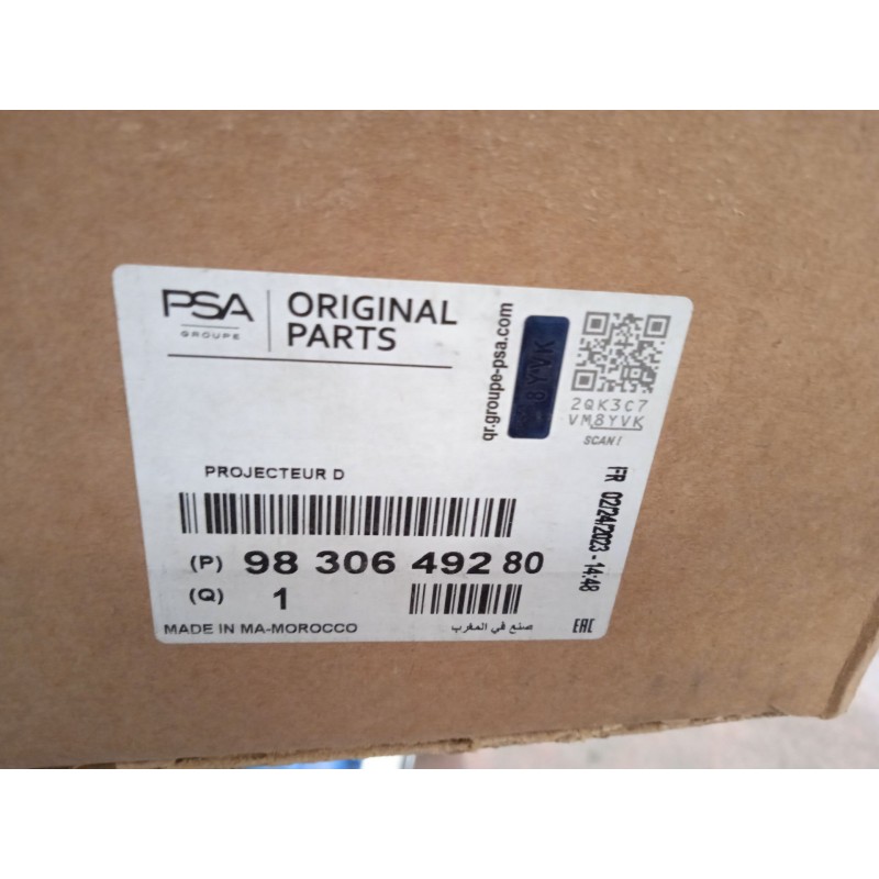 Recambio de faro derecho para citroën c4 iii 1.2 referencia OEM IAM 9830649280  73374698