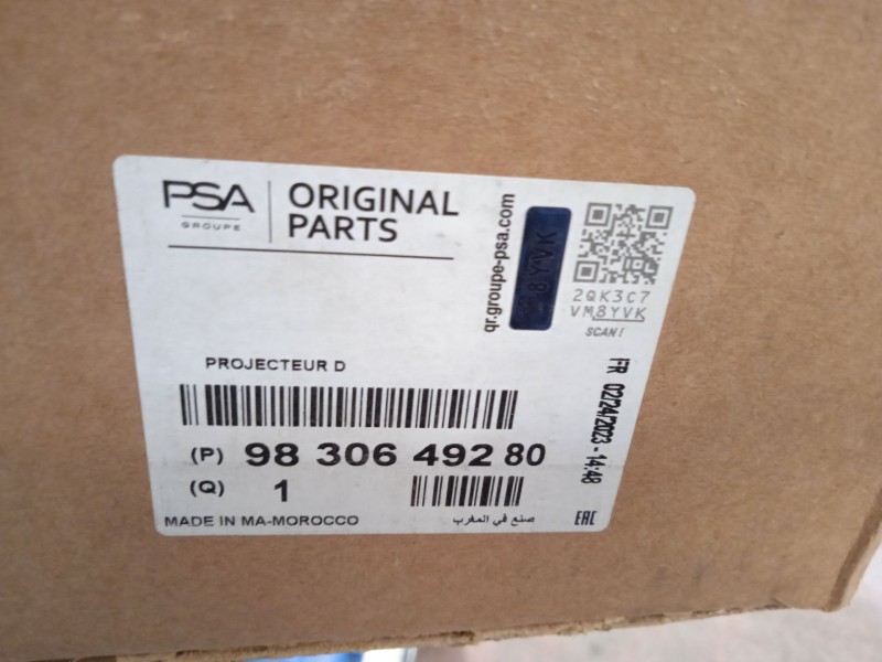 Recambio de faro derecho para citroën c4 iii 1.2 referencia OEM IAM 9830649280  73374698