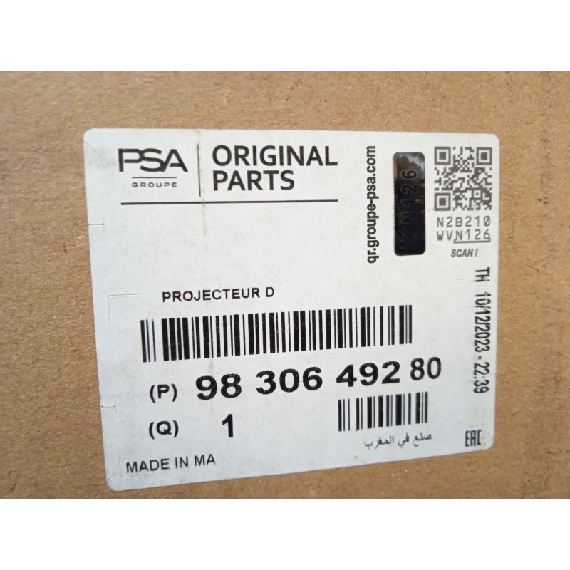 Recambio de faro derecho para citroën c4 iii 1.2 referencia OEM IAM 9830649280  73374698