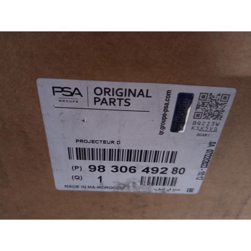 Recambio de faro derecho para citroën c4 iii 1.2 referencia OEM IAM 9830649280  73374698