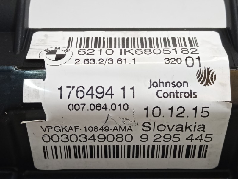 Recambio de cuadro instrumentos para bmw 2 gran tourer (f46) 218 d referencia OEM IAM 62106805182 17649411 9295445