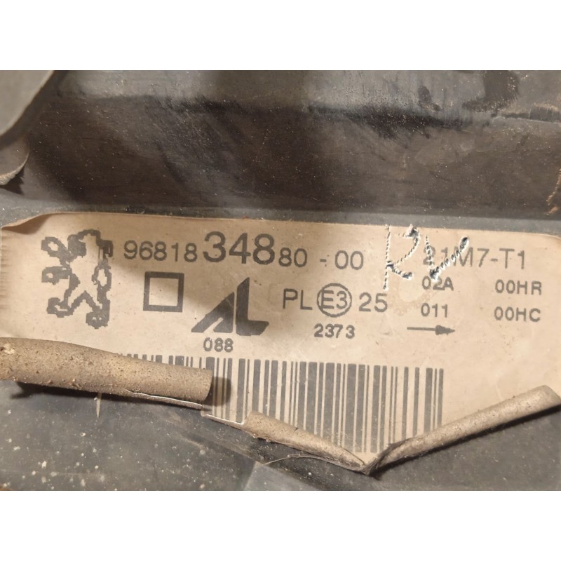 Recambio de faro izquierdo para peugeot 307 sw (3h) 2.0 16v referencia OEM IAM 9681834880  