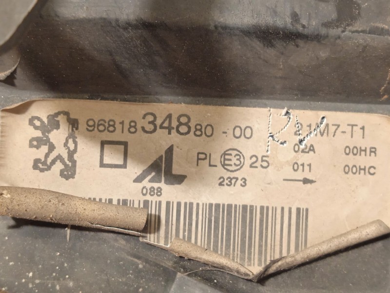 Recambio de faro izquierdo para peugeot 307 sw (3h) 2.0 16v referencia OEM IAM 9681834880  