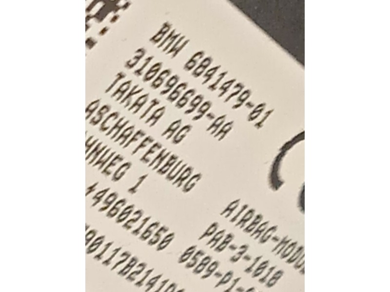 Recambio de kit airbag para bmw x1 (f48) xdrive 20 d referencia OEM IAM 51456969852 72129296849 32308092481