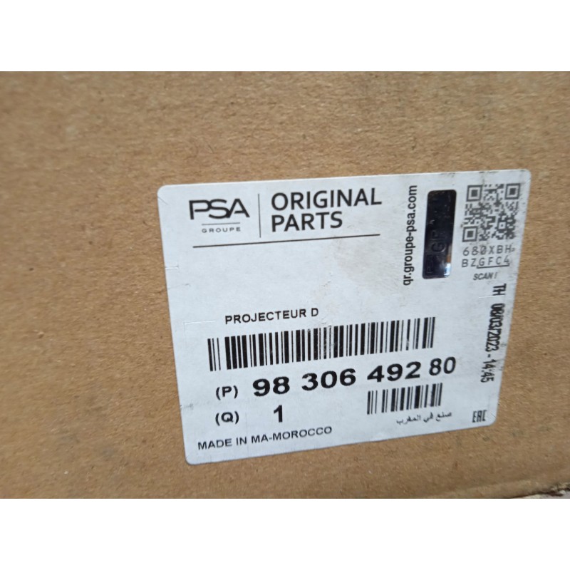 Recambio de faro derecho para citroën c4 iii 1.2 referencia OEM IAM 9830649280  73374698