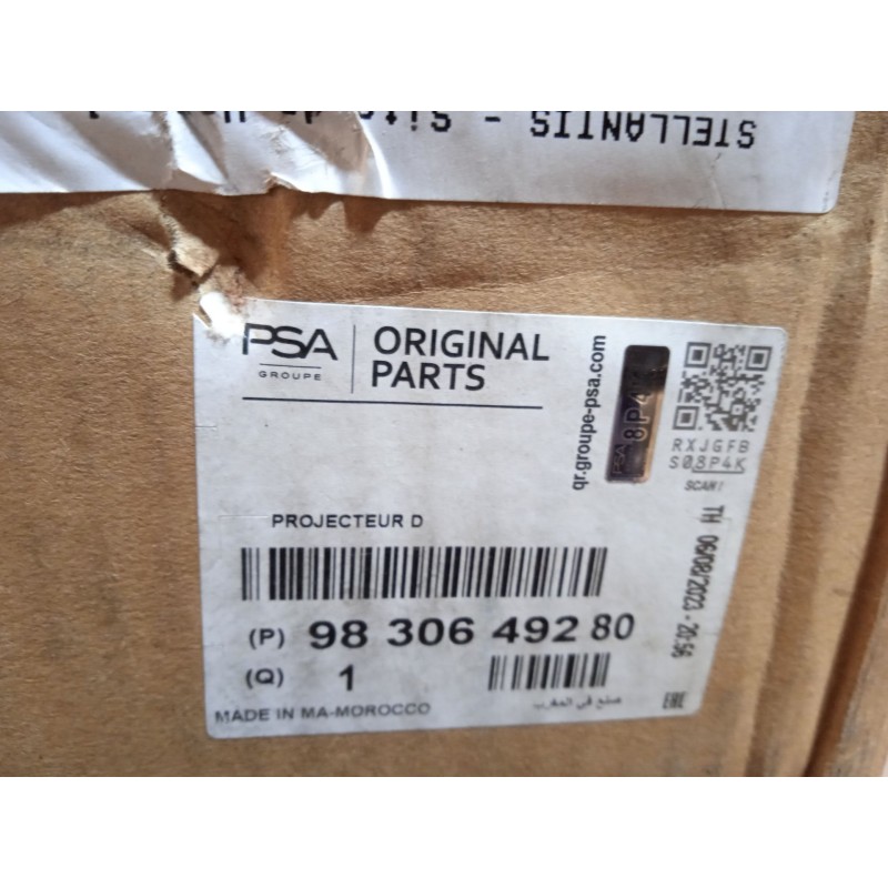 Recambio de faro derecho para citroën c4 iii 1.2 referencia OEM IAM 9830649280  73374698