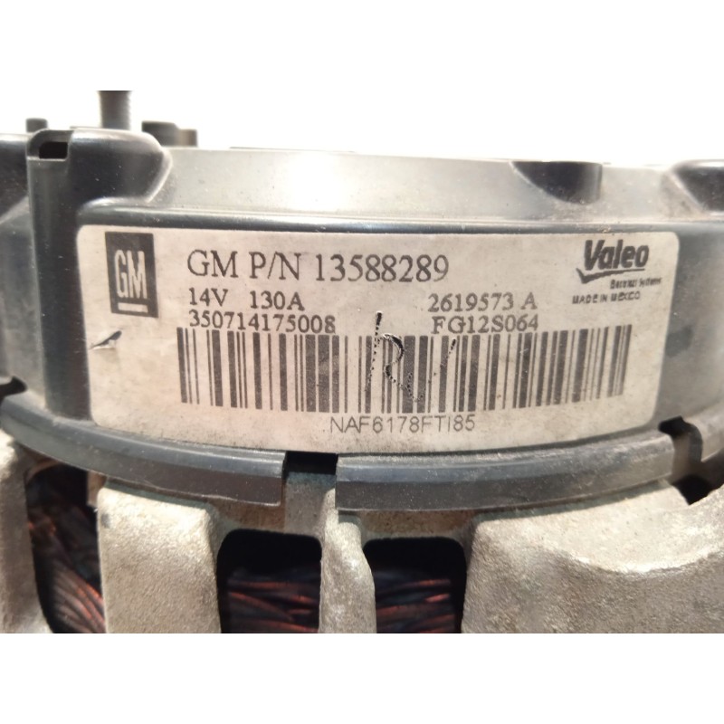 Recambio de alternador para opel mokka / mokka x (j13) 1.4 (_76) referencia OEM IAM 13588289  13588289