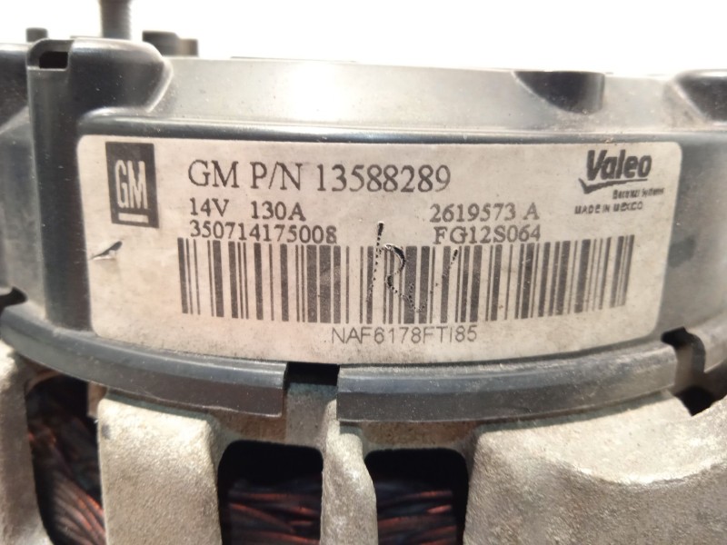 Recambio de alternador para opel mokka / mokka x (j13) 1.4 (_76) referencia OEM IAM 13588289  13588289