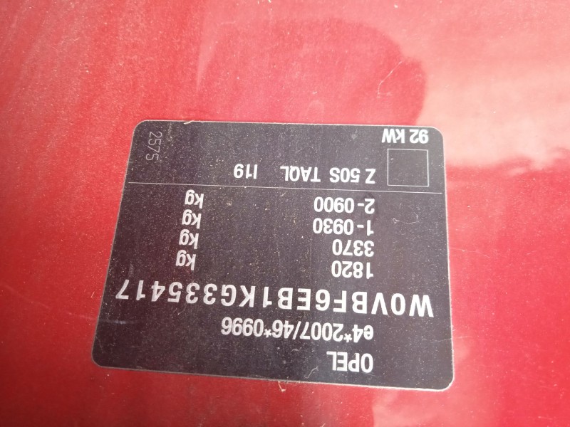 opel astra k sports tourer (b16) del año 2019