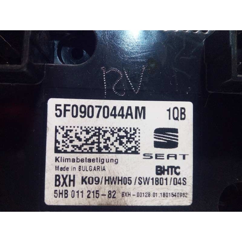 Recambio de mando climatizador para seat leon (5f1) reference referencia OEM IAM 5F0907044AM  5F0907044AM1QB