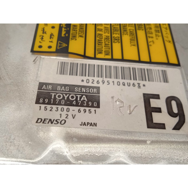 Recambio de centralita airbag para toyota prius liftback (_w2_) 1.5 hybrid (nhw20_) referencia OEM IAM 8917047390  1523006951
