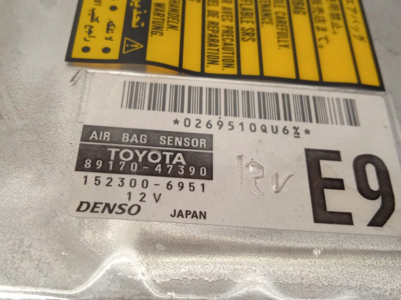 Recambio de centralita airbag para toyota prius liftback (_w2_) 1.5 hybrid (nhw20_) referencia OEM IAM 8917047390  1523006951