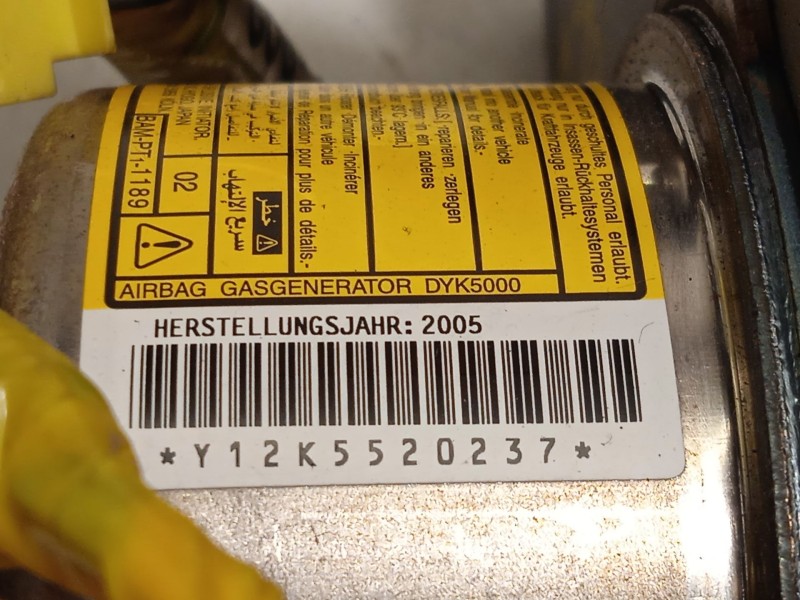 Recambio de airbag delantero derecho para toyota prius liftback (_w2_) 1.5 hybrid (nhw20_) referencia OEM IAM 7396047010  