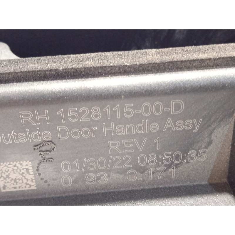 Recambio de maneta exterior trasera derecha para tesla model 3 rwd referencia OEM IAM 152811500D  