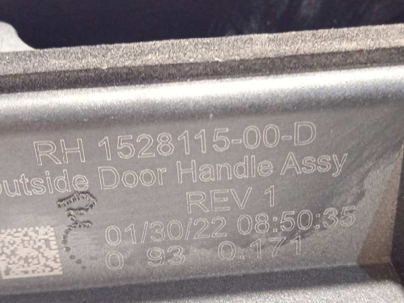 Recambio de maneta exterior trasera derecha para tesla model 3 rwd referencia OEM IAM 152811500D  