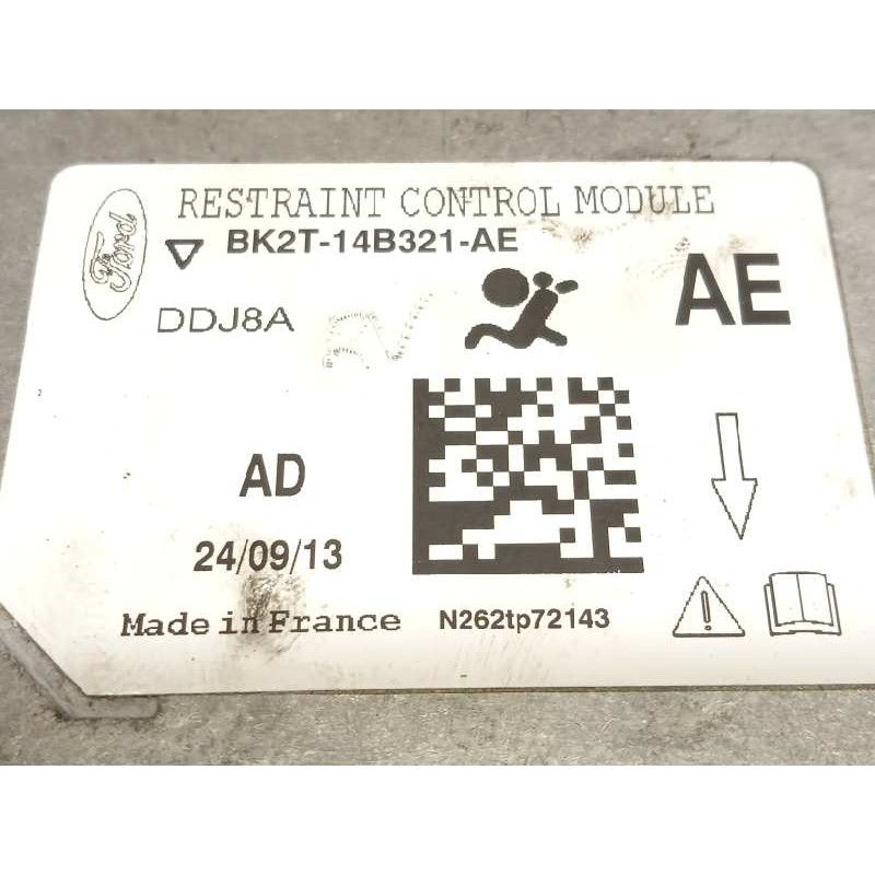 Recambio de centralita airbag para ford transit custom kasten 250 l1 ambiente referencia OEM IAM BK2T14B321AE  