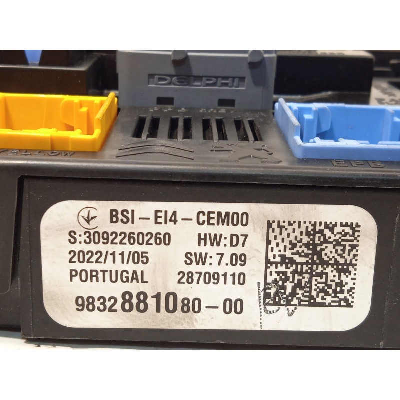 Recambio de caja reles / fusibles para peugeot 2008 i (cu_) 1.5 bluehdi 120 referencia OEM IAM 9832881080 1677607880 