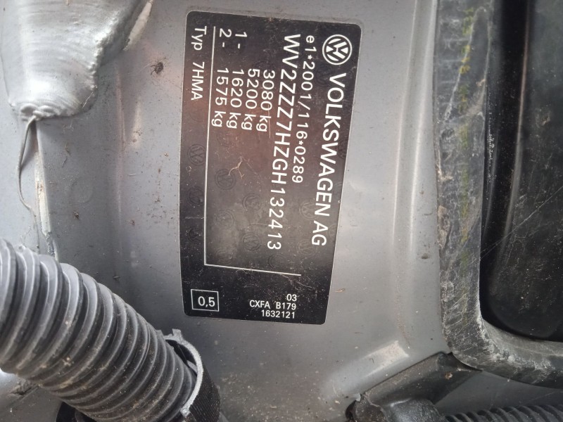 volkswagen california t6 camper (sgc, sgg, shc) del año 2016