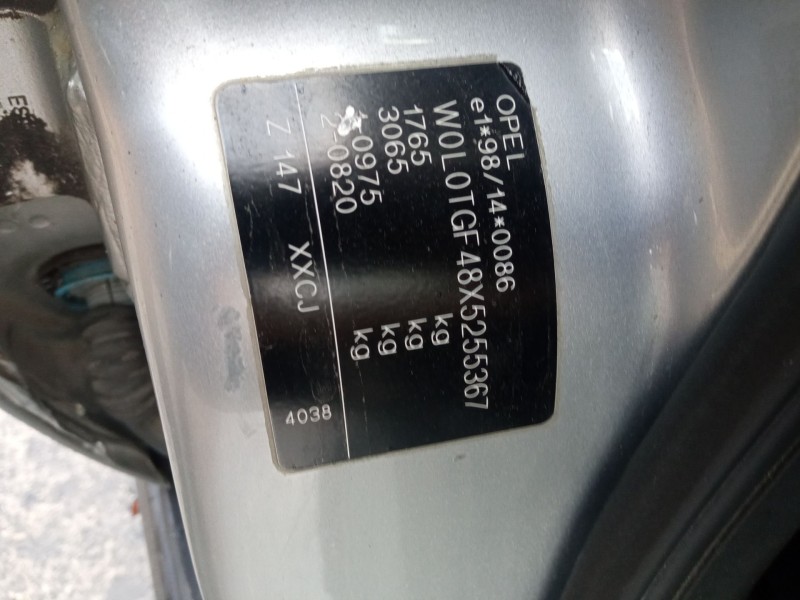 opel astra g hatchback (t98) del año 1999