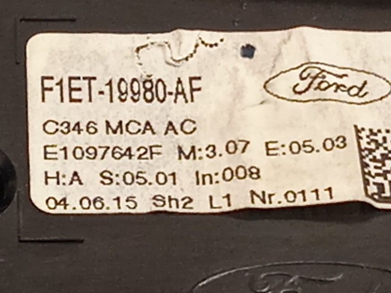 Recambio de mando climatizador para ford c-max (ceu) trend referencia OEM IAM F1ET19980AF 2149908 