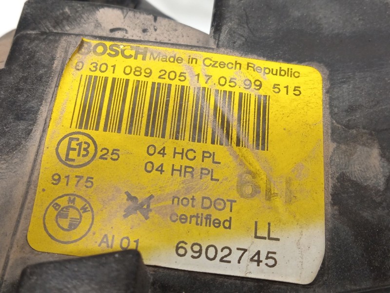 Recambio de faro izquierdo para bmw 3 (e46) 320 d referencia OEM IAM 6902745 63126902745 0301089205