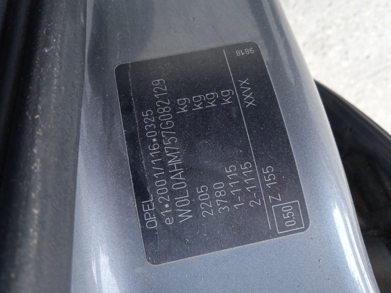 opel zafira / zafira family b (a05) del año 2007