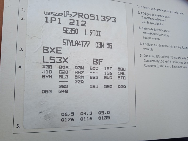 seat leon (1p1) del año 2007