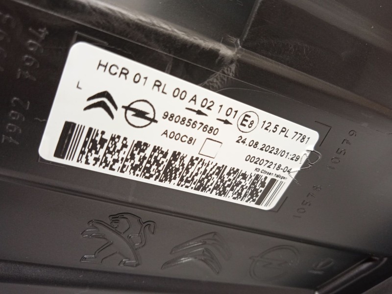 Recambio de faro derecho para citroën spacetourer autobús (v_) 1.6 bluehdi 115 referencia OEM IAM 9808567680  