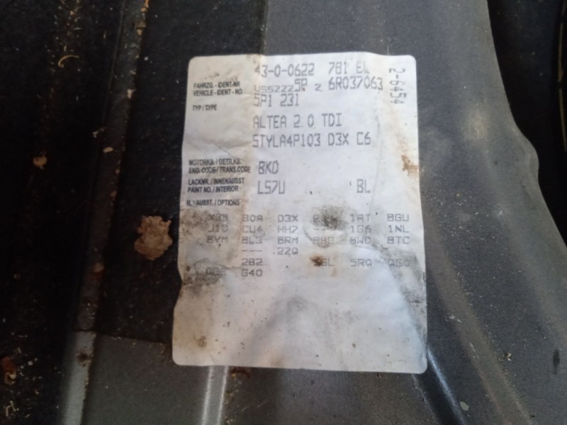seat altea (5p1) del año 2005