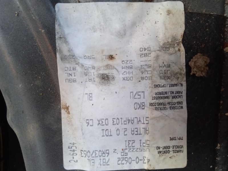 seat altea (5p1) del año 2005