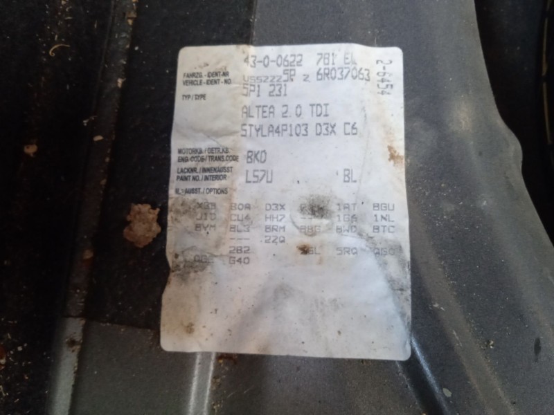 seat altea (5p1) del año 2005