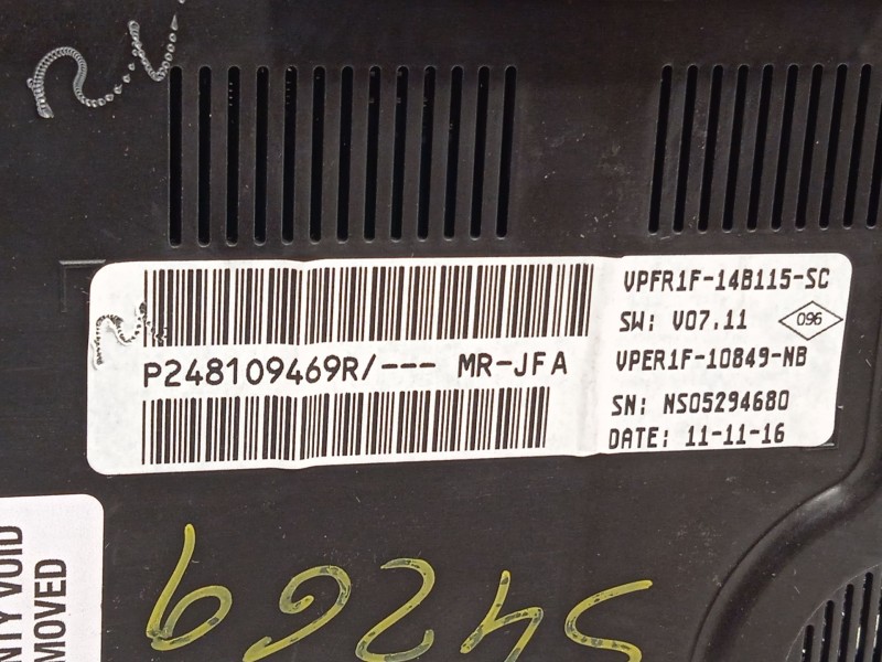 Recambio de cuadro instrumentos para renault scénic iv (j9_) 1.5 dci 110 referencia OEM IAM 248109469R  