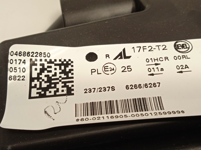 Recambio de faro derecho para fiat ducato furgoneta (250_) 180 multijet 2,3 d referencia OEM IAM 46862285 00468622850 