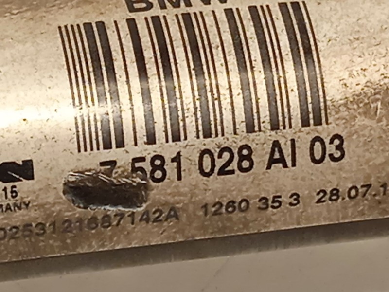 Recambio de transmision trasera derecha para bmw 5 touring (f11) 520 d referencia OEM IAM 7581028 33207581028 