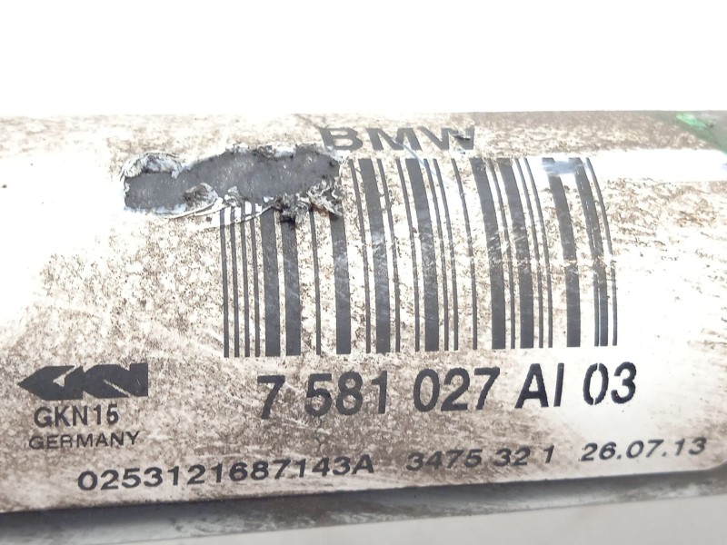 Recambio de transmision trasera izquierda para bmw 5 touring (f11) 520 d referencia OEM IAM 7581027 33207581027 