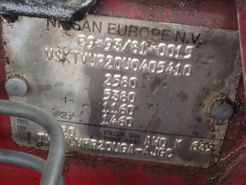 nissan terrano ii (r20) del año 2000