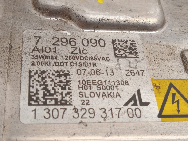 Recambio de centralita faros xenon para bmw 5 touring (f11) 520 d referencia OEM IAM 7296090 63117317408 130732931700