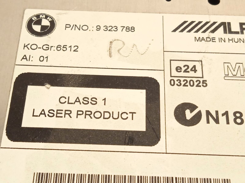 Recambio de sistema navegacion gps para bmw 5 touring (f11) 520 d referencia OEM IAM 9323788  