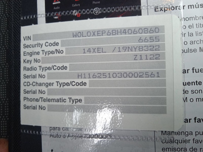 opel corsa e (x15) del año 2016