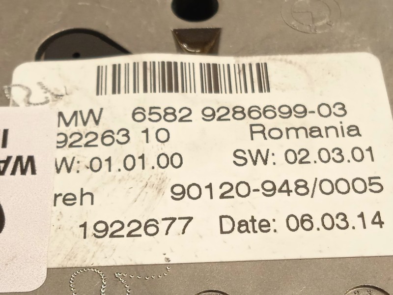 Recambio de mando multifuncion para bmw 3 gran turismo (f34) 318 d referencia OEM IAM 65829286699  