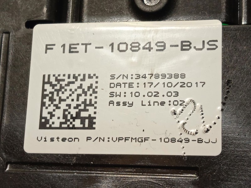 Recambio de cuadro instrumentos para ford focus iv (hn) 1.0 ecoboost referencia OEM IAM F1ET10849BJS 2303634 