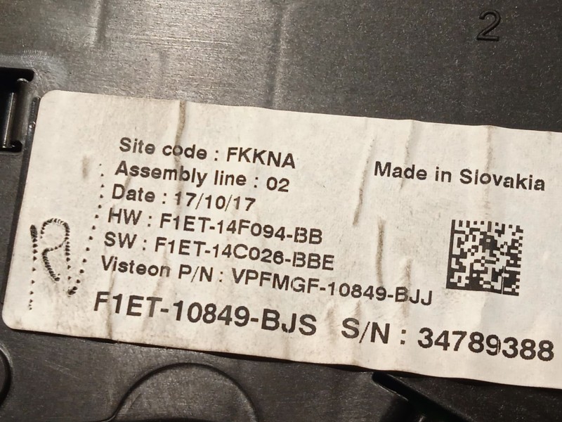 Recambio de cuadro instrumentos para ford focus iv (hn) 1.0 ecoboost referencia OEM IAM F1ET10849BJS 2303634 