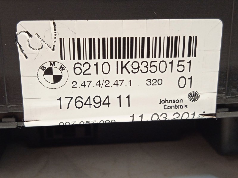 Recambio de cuadro instrumentos para bmw 3 gran turismo (f34) 318 d referencia OEM IAM 62109350151  17649411