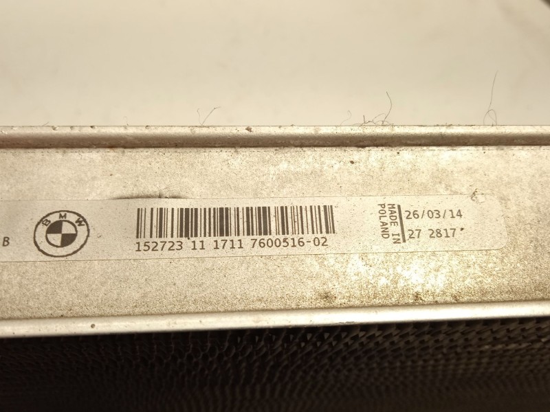 Recambio de radiador agua para bmw 3 gran turismo (f34) 318 d referencia OEM IAM 17117600516  