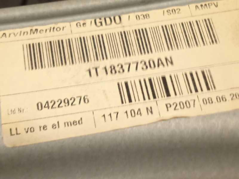 Recambio de elevalunas delantero derecho para volkswagen touran (1t1, 1t2) 1.9 tdi referencia OEM IAM 1T1837730AN 1T0959702M 