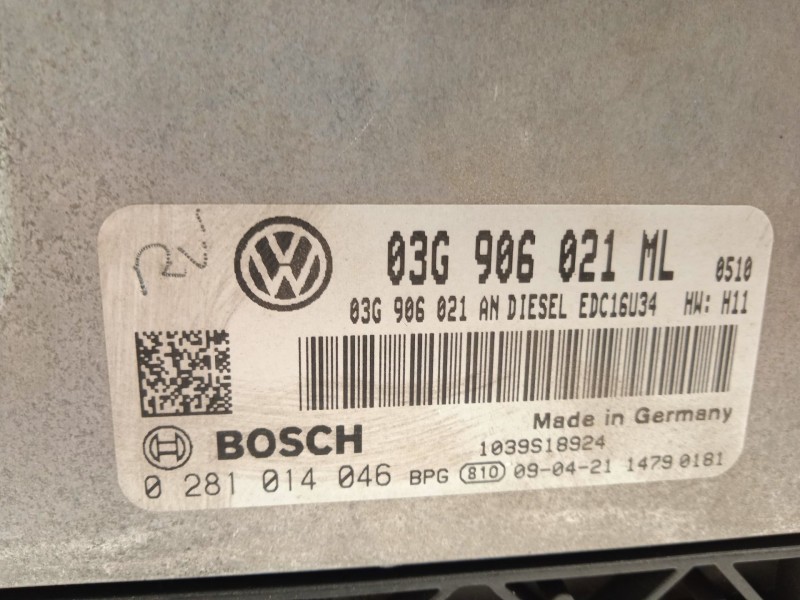 Recambio de centralita motor uce para volkswagen touran (1t1, 1t2) 1.9 tdi referencia OEM IAM 03G906021ML  0281014046